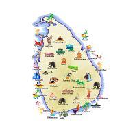 Grande Detallado Viaje Mapa De Sri Lanka Sri Lanka Asia Mapas Del