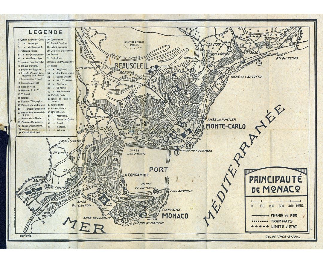Mapas de Mónaco Colección de mapas de Mónaco Europa Mapas del Mundo