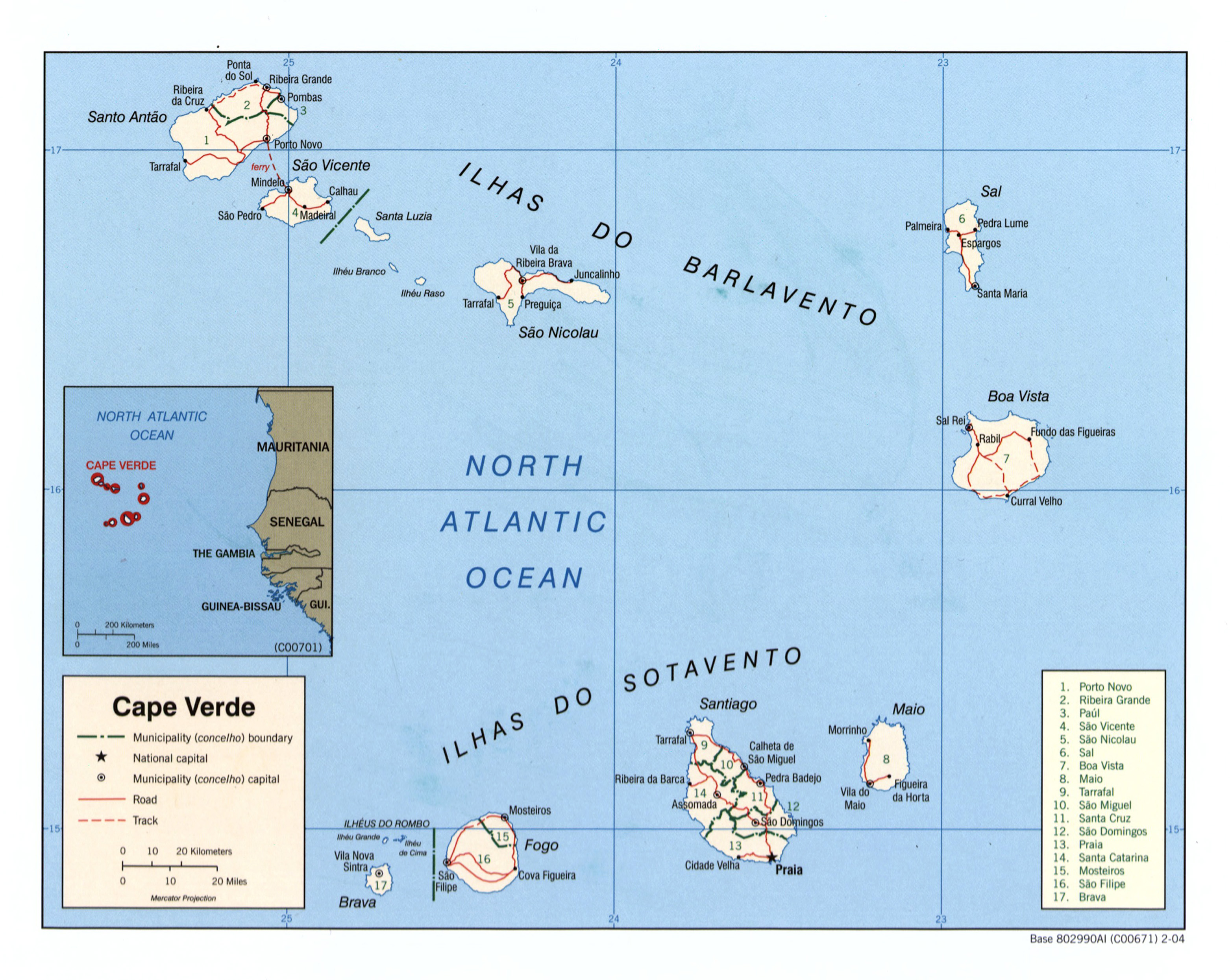 Ciudades Mas Pobladas De Cabo Verde Archivos Mapas Mapamapas Mapa