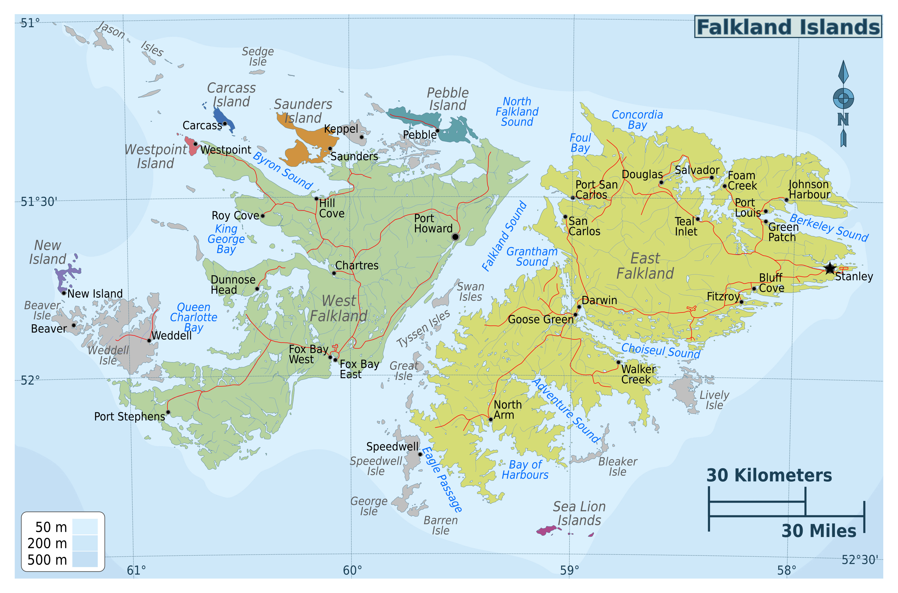 Mapa Escolar De Las Islas Malvinas Mapa Escolar Mapas Escolares | The ...