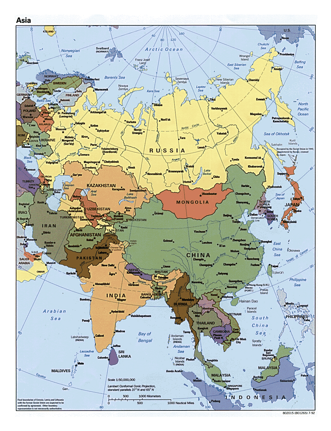 Mapa De Asia Mapa De Asia Mapa Asia Politico Mapa De La India Images