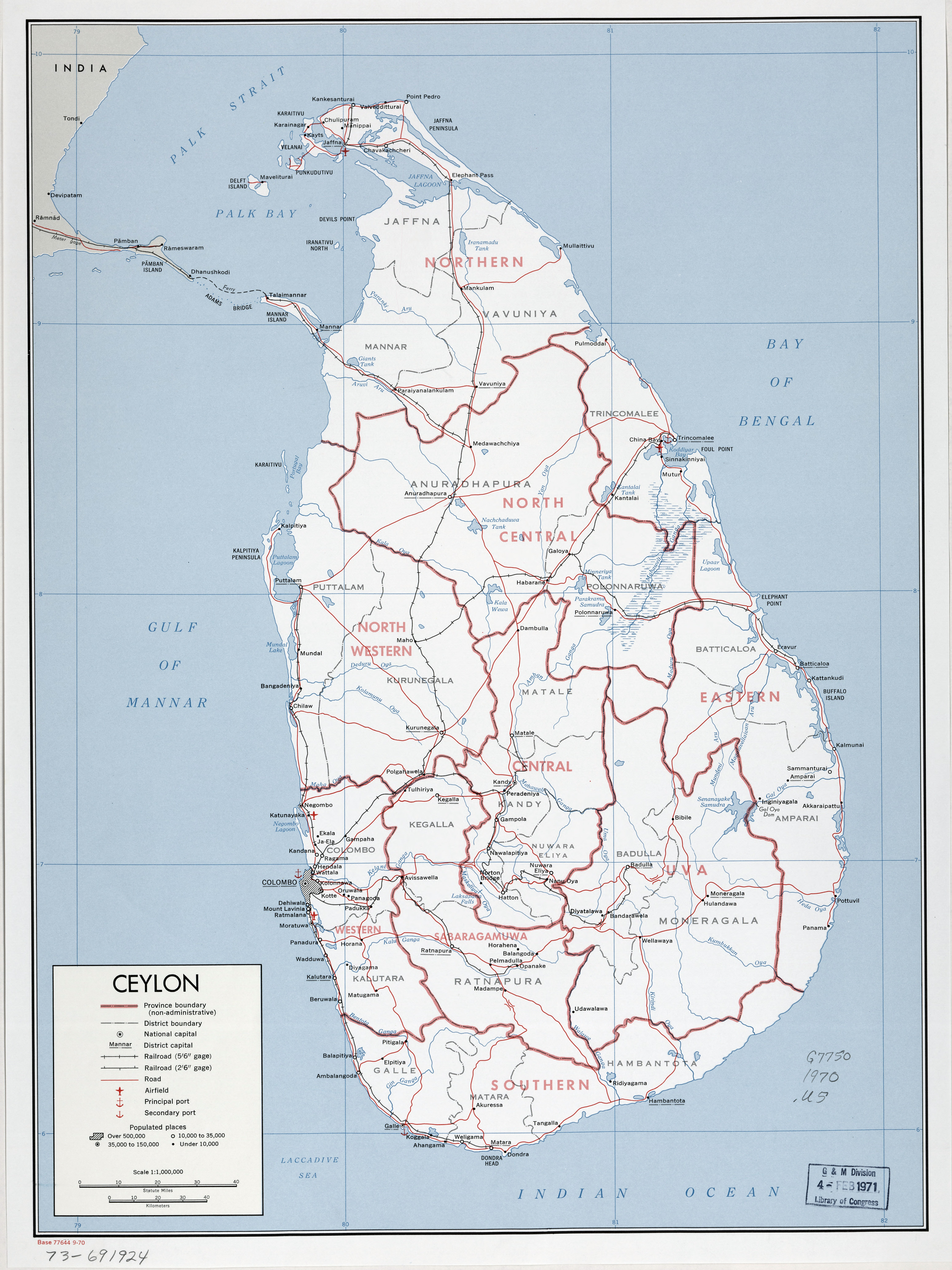 Grande Detallado Mapa Político Y Administrativo De Sri Lanka Ceilán Con Carreteras