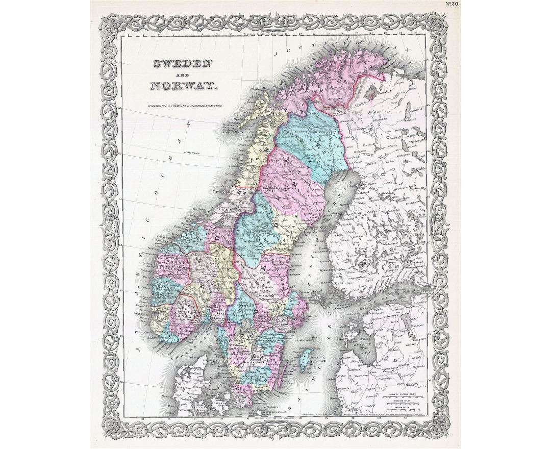 Stiefel Mapa Escandinávia e Estados Bálticos
